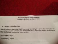 Pic: Conference motion, Siobhan Curran @shivers_curran via Twitter