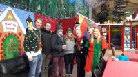 All hands on the Christmas Deck (L to R) Declan Connolly Paul Walsh James Furlong Ruth Crowley Noreen Lawlor Marie Turner Siobhan Murphy at the Cork branch family Christmas event in November.