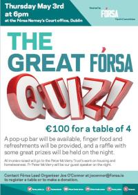 The Youth Committee is also hosting a quiz event at Nerney's Court on Thursday 3rd May