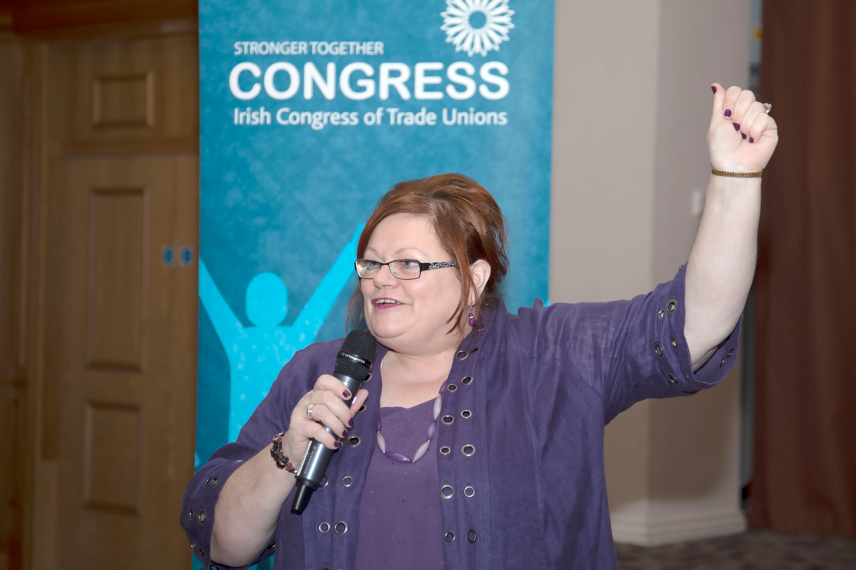 Margaret Coughlan, a leading Fórsa activist who chairs the ICTU Women’s Committee.