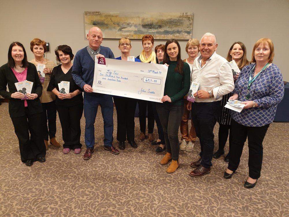 The presentation for Forsa's donation to Jigsaw was made in Cork.