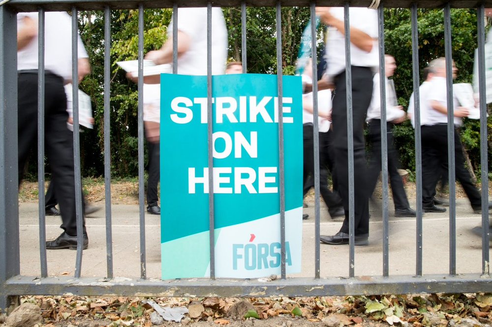 The number of days lost to industrial action in 2018 was over 90% lower than in the previous year when just over 50,000 days were lost through strikes.
