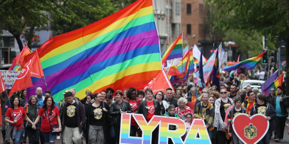 Thousands of marriage equality activists have taken part in a rally in Belfast in May, calling for same-sex marriage in the North to be legalised.