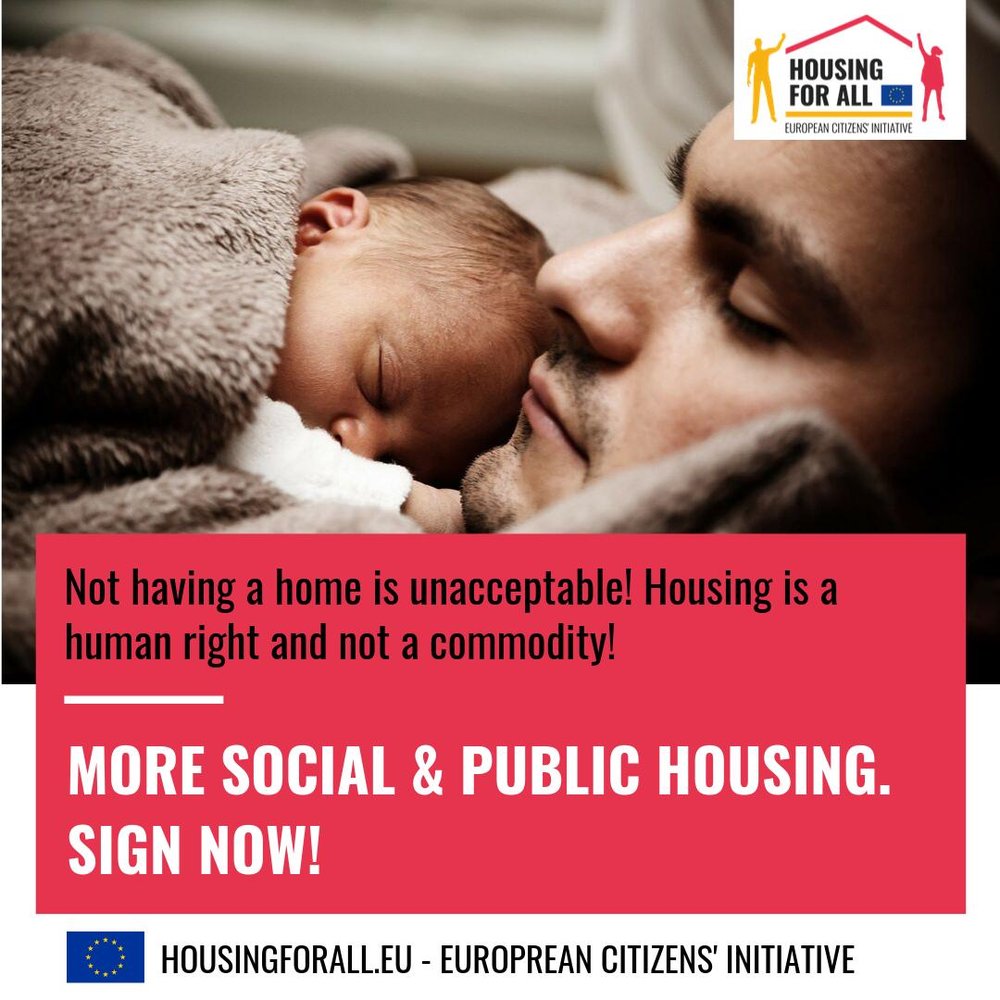 Fórsa’s campaigns director Joe O’Connor said “the initiative aims to create better legal and financial conditions at an EU level to facilitate member states investing in public, social and affordable housing.”