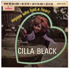 On this day in 1964: 21 year-old former hairdresser and cloakroom attendant at The Cavern Club, Cilla Black was at No.1 on the UK singles chart with 'Anyone Who Had A Heart.' 