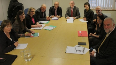 Joan McCrohan, Eimear Ryan, Deirde O’Connell Dessie Robinson, Kevin Callinan (IMPACT), Noel Ward (deputy general secretary, INTO), Deirbhile Nic Craith, Billy Sheehan (INTO), Linda Kelly and Pat Bolger (IMPACT). Joan McCrohan, Eimear Ryan, Deirde O’Connell Dessie Robinson, Kevin Callinan (IMPACT), Noel Ward (deputy general secretary, INTO), Deirbhile Nic Craith, Billy Sheehan (INTO), Linda Kelly and Pat Bolger (IMPACT).