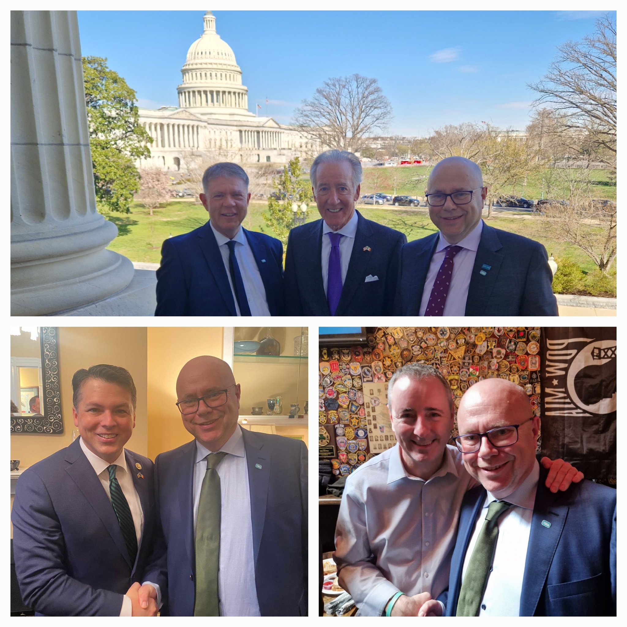 The Fórsa delegation took the opportunity to meet with a number of senior Irish political leaders, in addition to a number of US politicians and representatives.