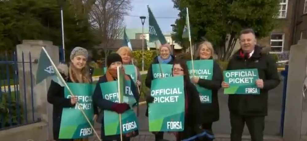 Failure to reach agreement led to a one-day strike by Fórsa members in a number of agencies last February.