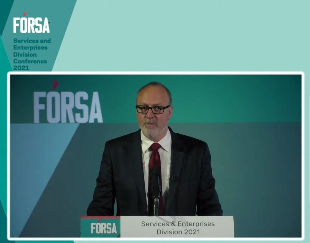 The chair of the division, Niall Mullally, is a senior cabin crew manager with Aer Lingus, and told the conference that his colleagues in aviation have experienced job losses, work practice abuses and severe wage cuts that have left them struggling.