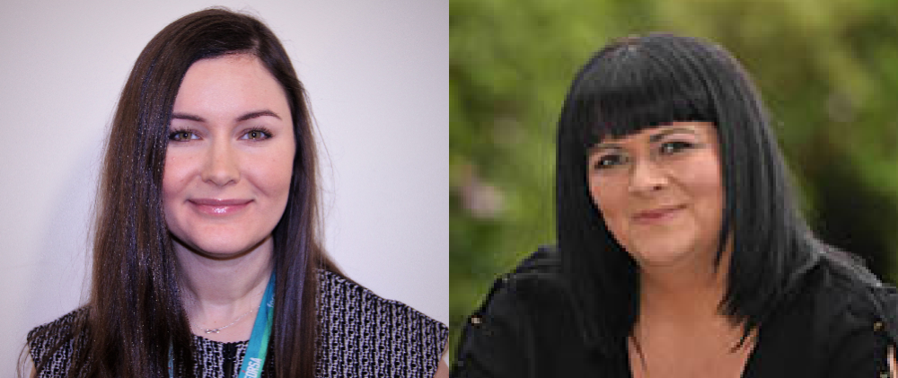Newly appointed national secretaries Katie Morgan and Ashley Connolly 