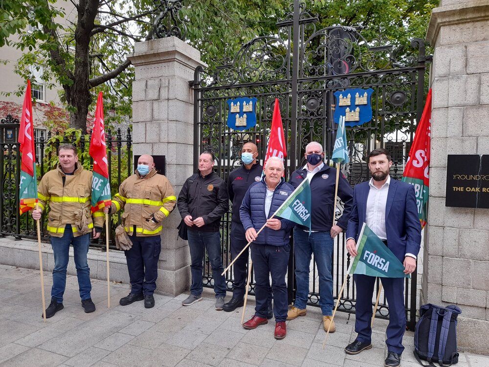 Fórsa’s head of municipal employees, Dessie Robinson, said the action had set out to highlight the completely unacceptable staffing crisis in Dublin fire brigade.