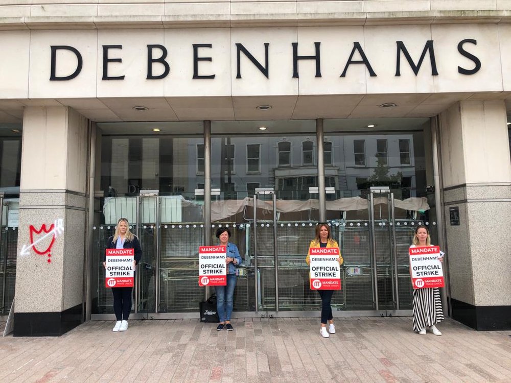 ICTU says its initiative would help resolve the long-standing deadlock between the Debenhams staff and management, while providing protections for workers who find themselves in similar situations in future.