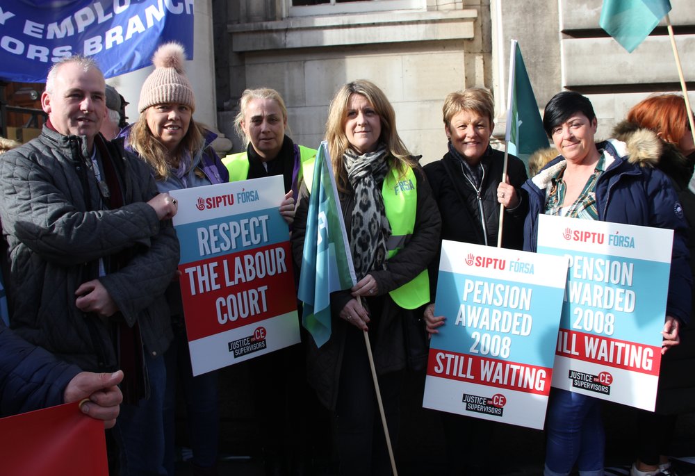 Fórsa has been campaigning for pension justice for CE supervisors since a 2008 Labour Court recommended that some provision should be made for the workers concerned.
