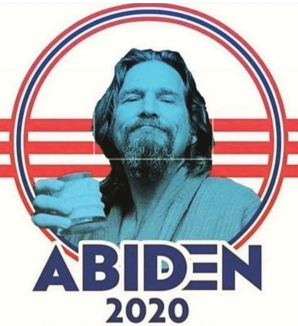 Perhaps the only Russian you'll see supporting the Biden/Harris ticket this year. The Dude's tipple of choice, the White Russian.