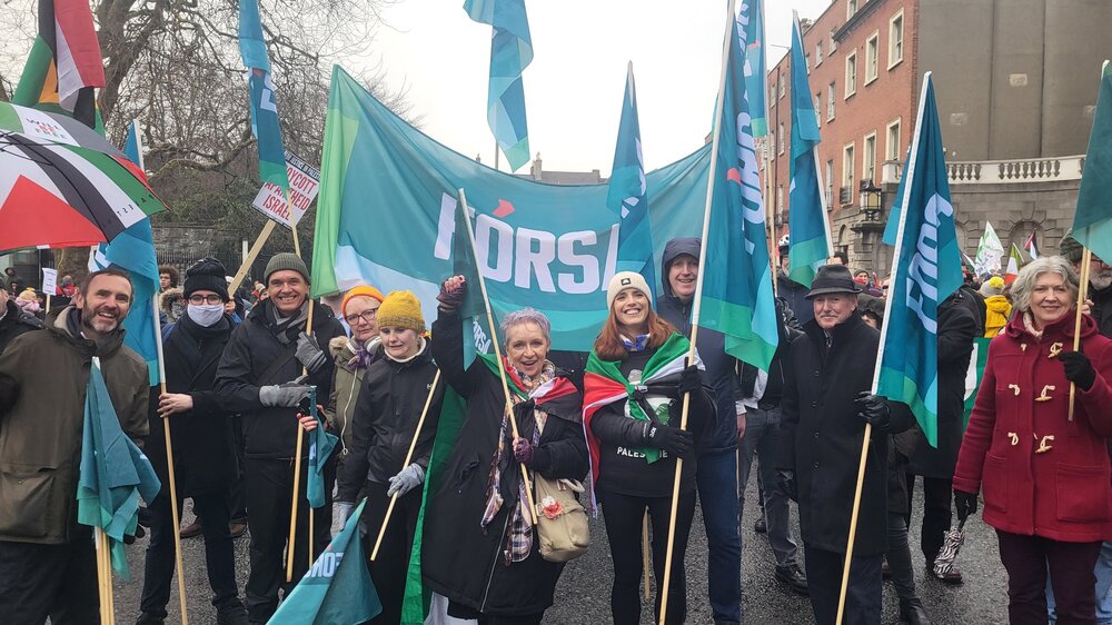 The Fórsa contingent will be gathering from 12.45pm outside the Mandate Trade Union offices (across the road from the Gate Theatre.)