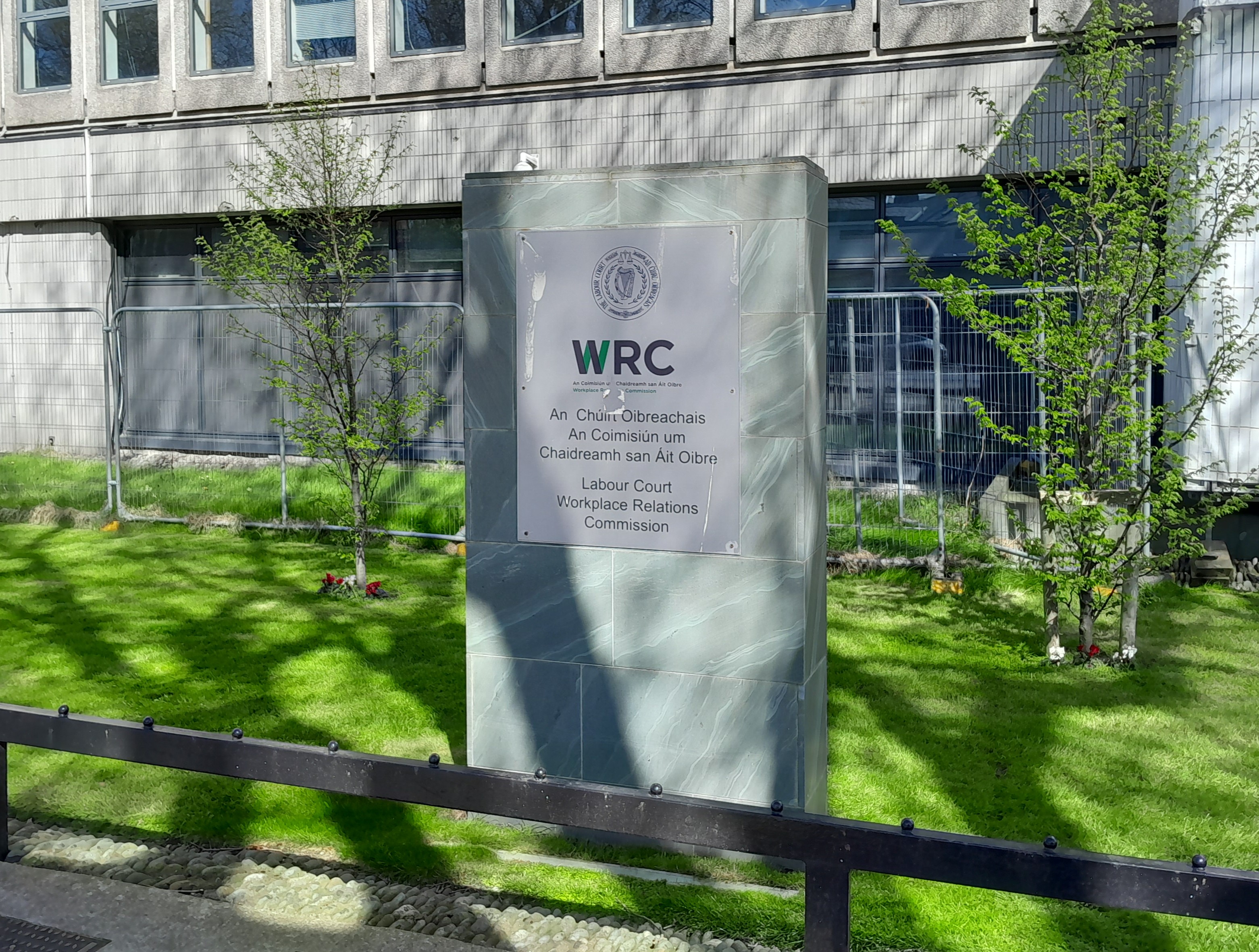 Source: photo of sign outside workplace relations commission
