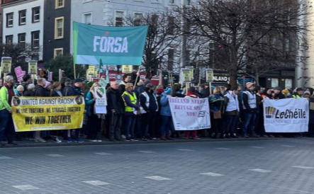 Fórsa is part of the #IrelandForAll coalition and is readying for the 'Ireland for All - Diversity not Division' rally this weekend. Pic by Dylan (@dyl_t96)