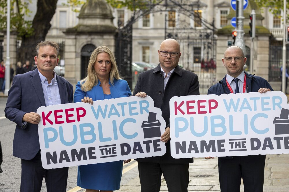 The ICTU group of unions has written to James Browne TD, Minister for Housing, Local Government and Heritage, seeking a meeting to discuss a referendum on public ownership of water. 