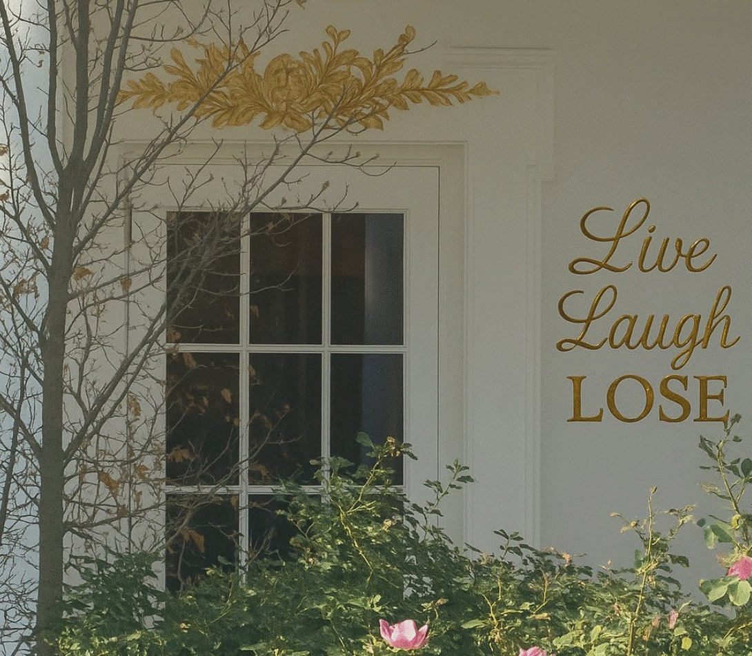 The continued gilding of the Oval Office. This (doctored) photo was posted by California Governor Gavin Newsom's press office. 