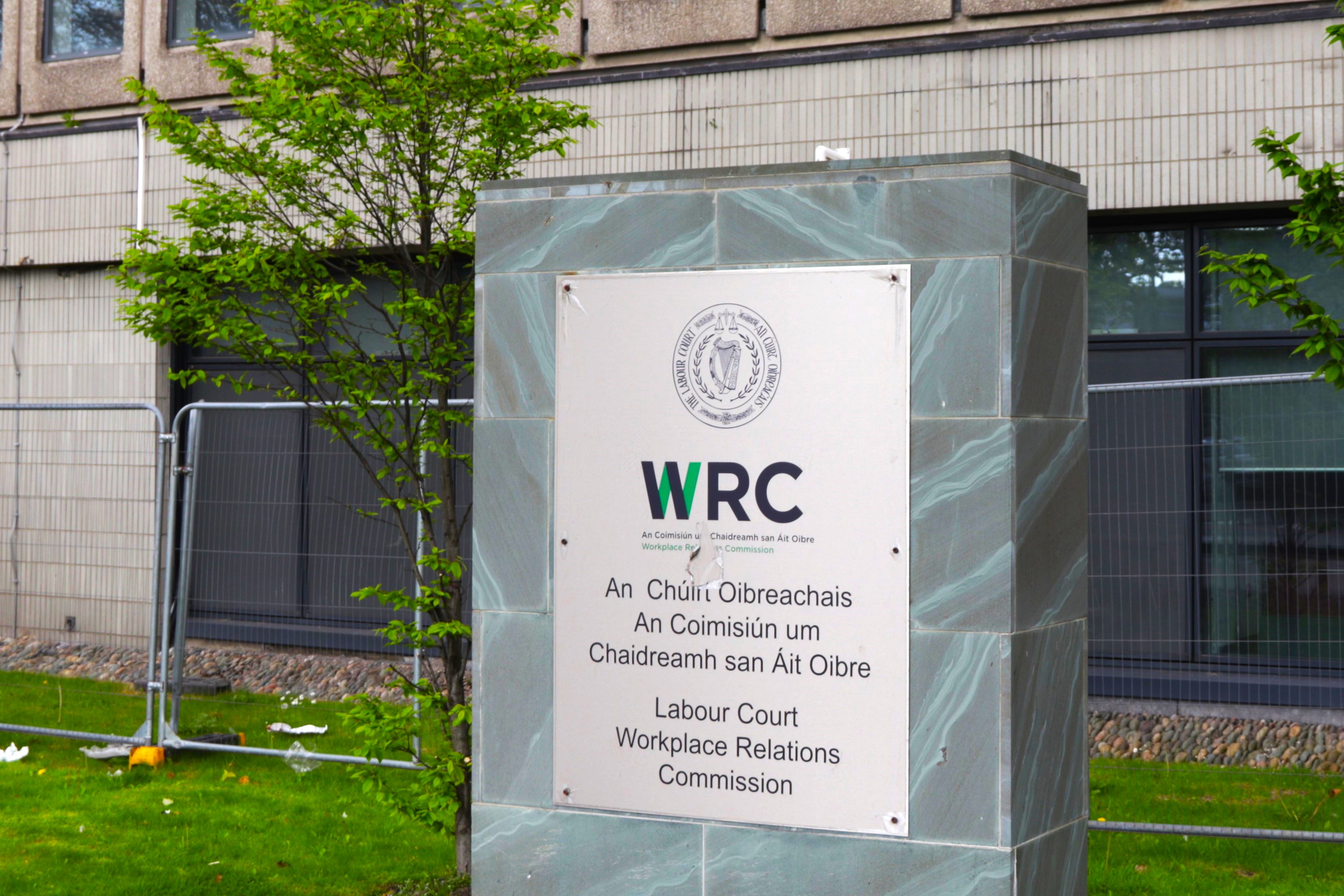 Source: Fórsa. Photo of outside of Workplace Relations Commission in Ballsbridge Dublin