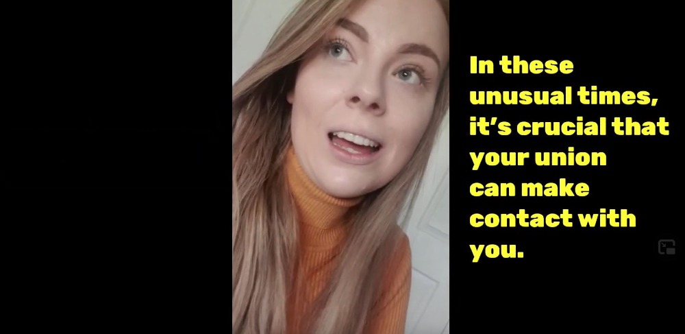 Fórsa member Donna Mooney, of the Revenue Officers branch, features in the union’s video message. 