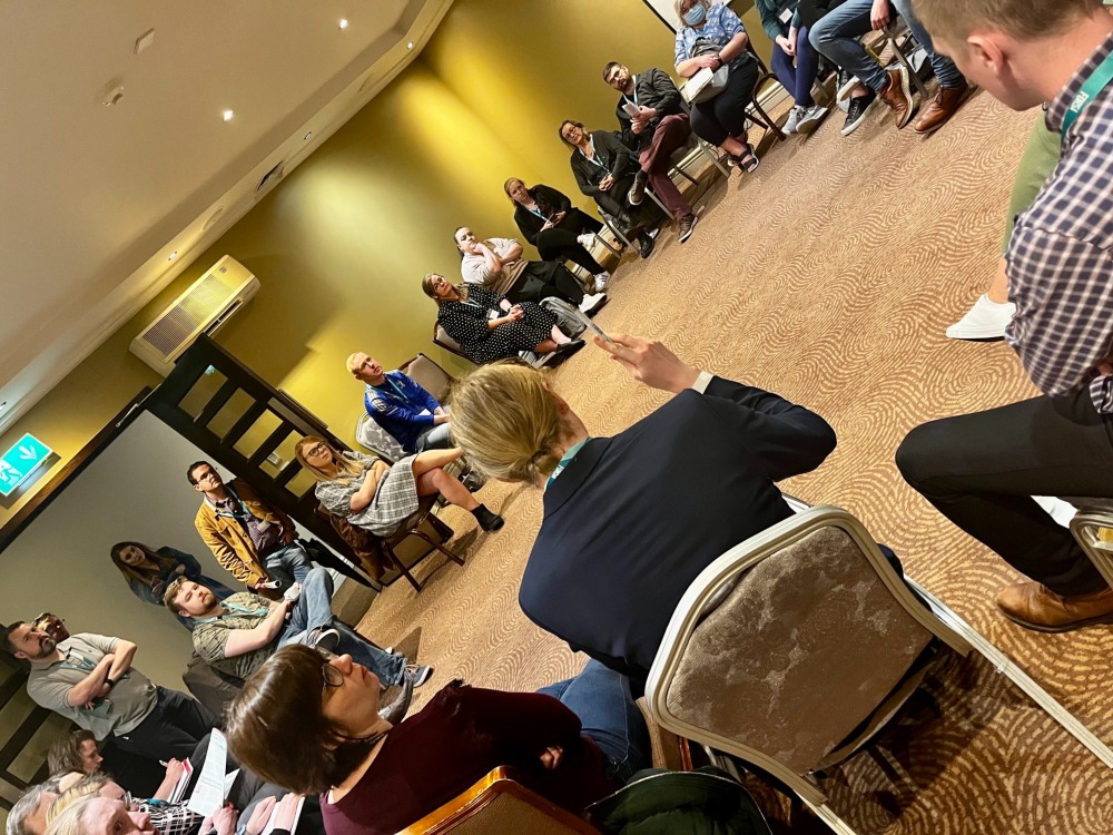 The re-established group met with over 30 young members, and a robust and energetic conversation followed.