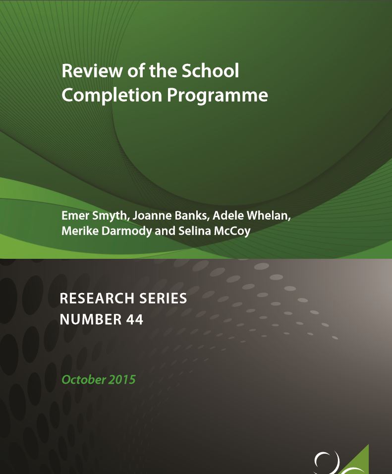 The ESRI study recognised the value of being able to access vital information about the family and home life of children in the programme, the opportunities arising from a less formal communication with children and parents, and the immediate support from the SCP counselling service.