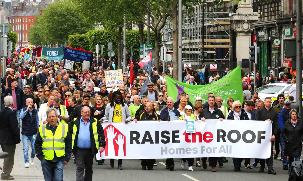 A ‘Raise the Roof’ rally in Limerick city centre earlier this month was attended by several political parties and key civil society bodies.